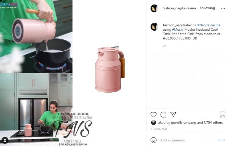 Termos Nagita Slavina. (Instagram/fashion_nagitaslavina)