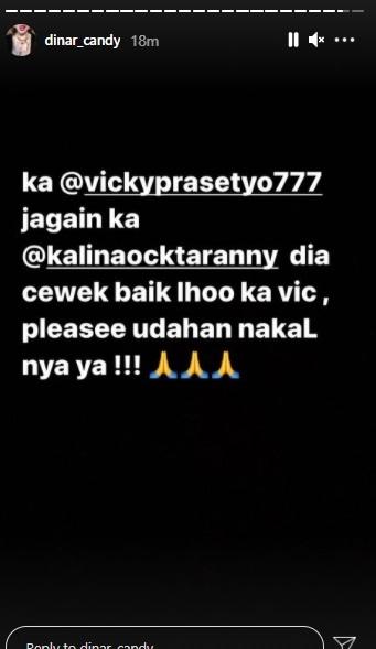 Dinar Candy bongkar VIcky Prasetyo masih godain cewek. (Instagram/@dinar_candy)