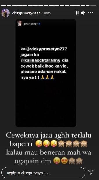 Vicky Prasetyo jawab tudingan Dinar Candy. (Instagram)