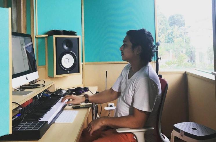Studio rekaman Pasha Ungu. (Instagram/@pashaungu_vm)