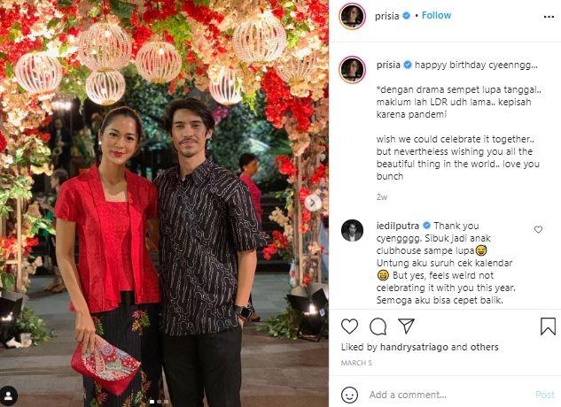 Prisia Nasution. (Instagram/@prisia)