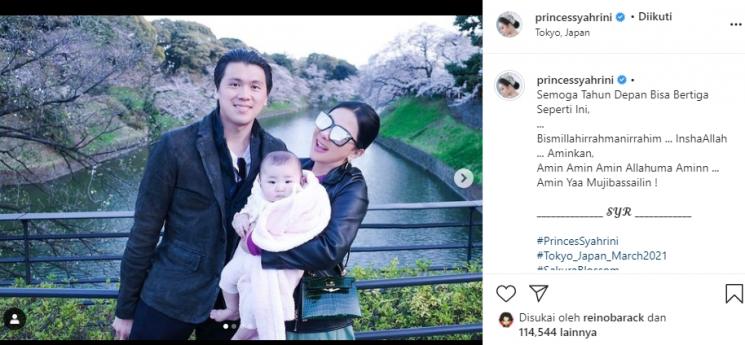 Syahrini dan Reino Barack (Instagram/@princessyahrini)