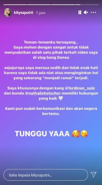 Postingan Instagram Kiky Saputri (Instagram.com)