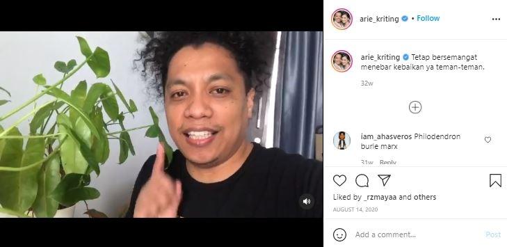 Kos-kosan Arie Kriting dan Indah Permatasari. (Instagram/@arie_kriting)