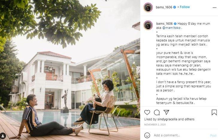 Bams eks Samson dan Desiree Tarigan. (Instagram/@bams_1606)