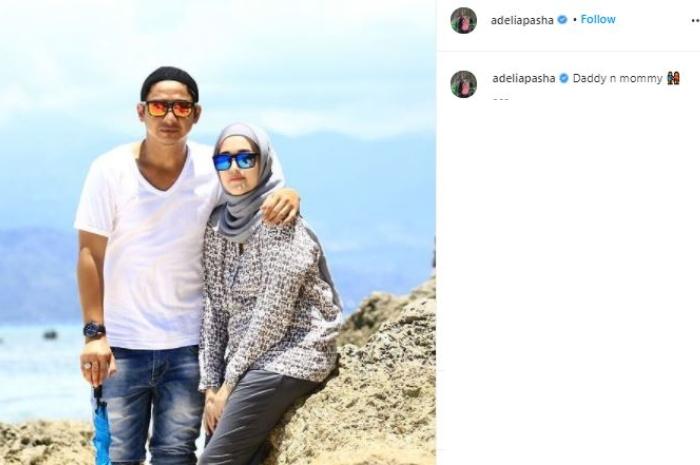 Pasha Ungu dan Adelia Pasha. (Instagram/@adeliapasha)