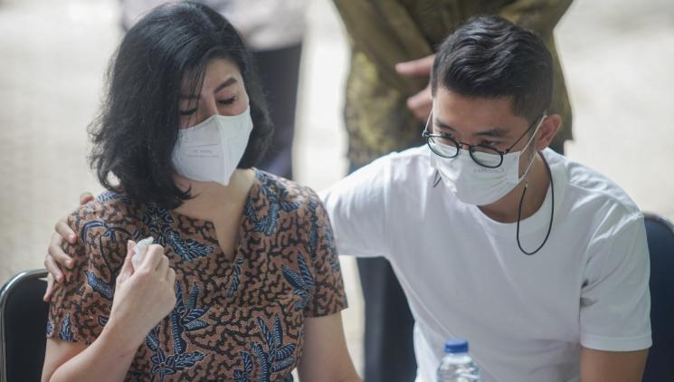 Istri Pengacara Hotma Sitompul, Desiree Tarigan. [MataMata.com/Alfian Winanto]