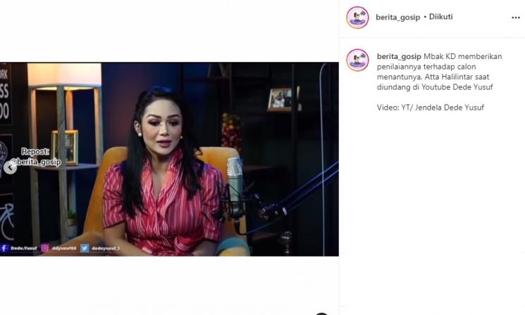 Krisdayanti (Instagram/@berita_gosip)