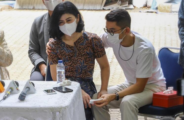 Istri Pengacara Hotma Sitompul, Desiree Tarigan. [MataMata.com/Alfian Winanto]