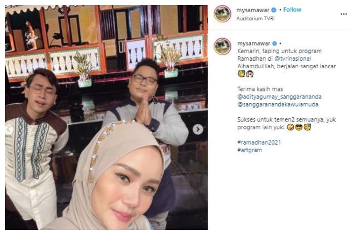 Mawar AFI syuting lagi. (Instagram/@mysamawar)