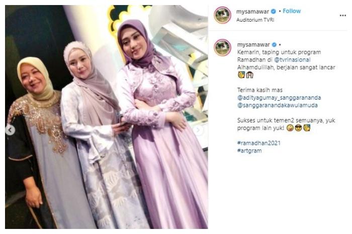 Mawar AFI syuting lagi. (Instagram/@mysamawar)