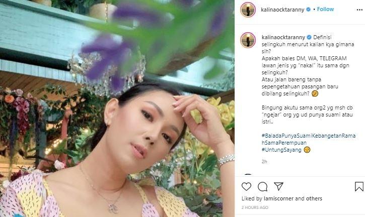 Kalina Ocktaranny didoakan cerai. (Instagram/@kalinaocktaranny)