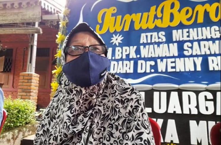 Istri almarhum Wawan Wanisar, Sri Rohayati (MataMata.com/Herwanto)