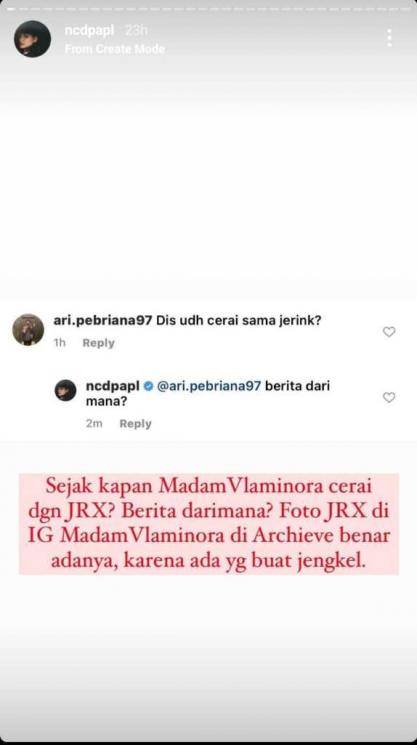Postingan Nora Alexandra (Instagram.com)