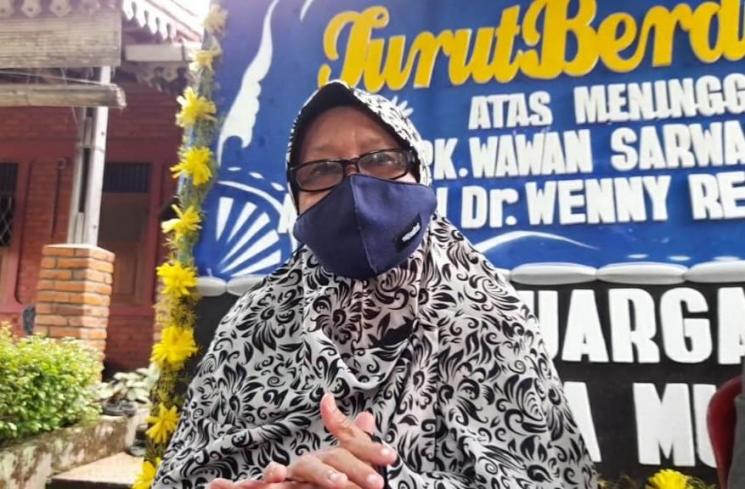 Istri almarhum Wawan Wanisar, Sri Rohayati (MataMata.com/Herwanto)
