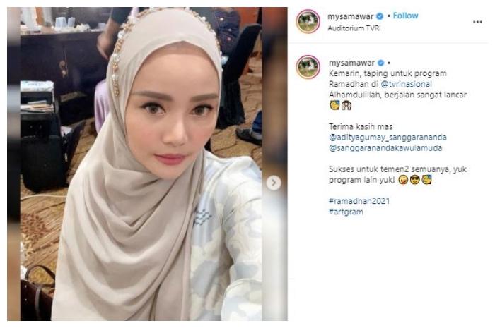Mawar AFI syuting lagi. (Instagram/@mysamawar)