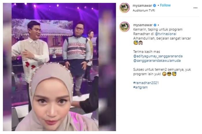 Mawar AFI syuting lagi. (Instagram/@mysamawar)