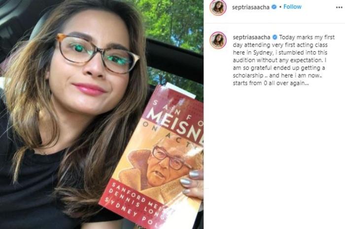 Acha Septriasa dapat beasiswa sekolah akting. (Instagram/@septriaasacha)