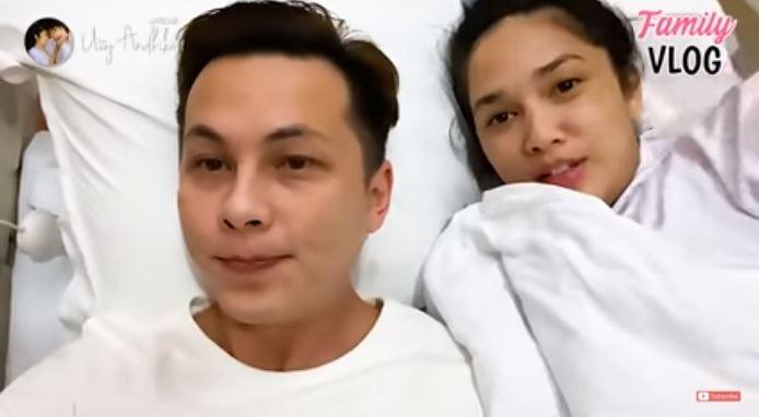 Andhika Pratama temani Ussy Sulistiawaty melahirkan. (YouTube/Ussy Andhika Official)