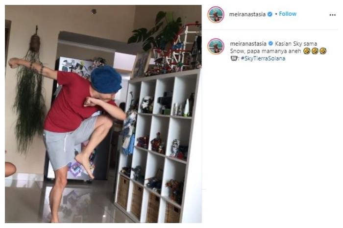 Apartemen Ernest Prakasa. (Instagram/@meiranastasia)
