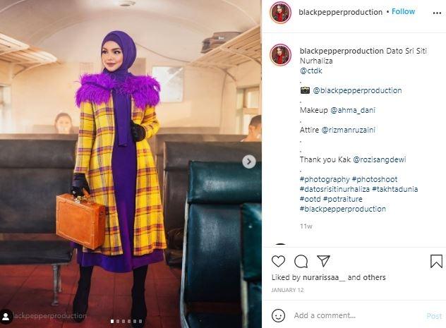 Potret maternity Siti Nurhaliza. (Instagram/@blackpaperproduction)
