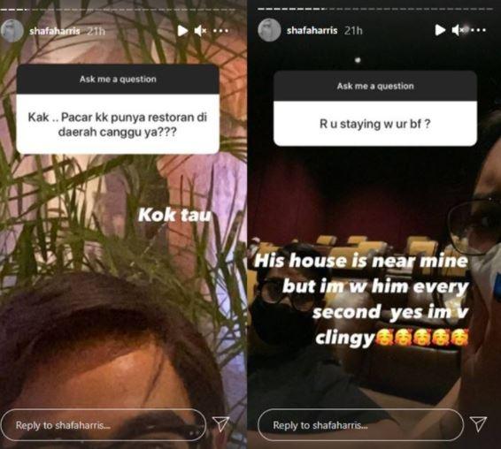 Shafa Harris dituding serumah sama pacar. (Instagram/@shafaharris)