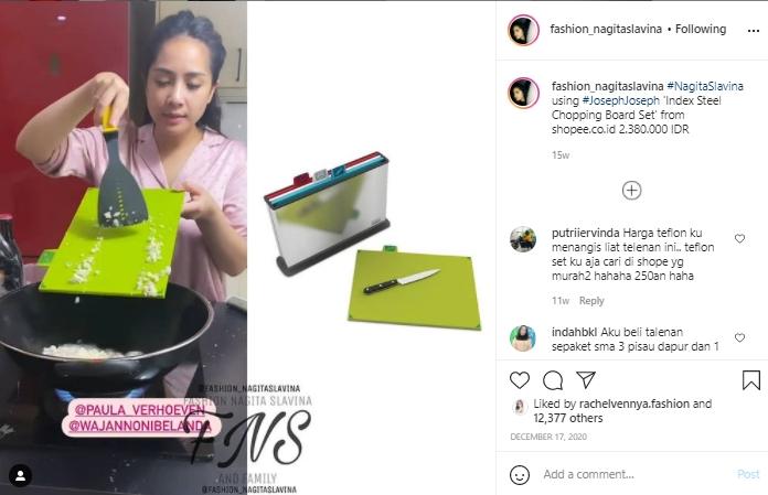 Perlengkapan dapur Nagita Slavina (Instagram.com)