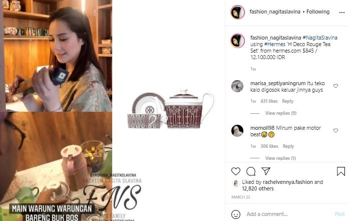 Perlengkapan dapur Nagita Slavina (Instagram.com)