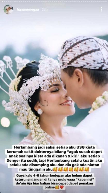 Postingan Hanum Mega (Instagram.com)