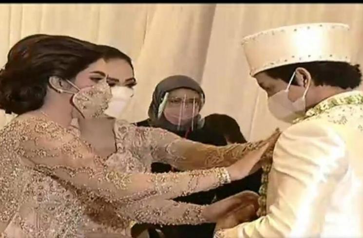 Akad nikah Atta Halilintar dan Aurel Hermansyah. (RCTI)