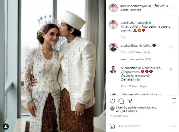 Atta Halilintar dan Aurel Hermansyah (Instagram.com)