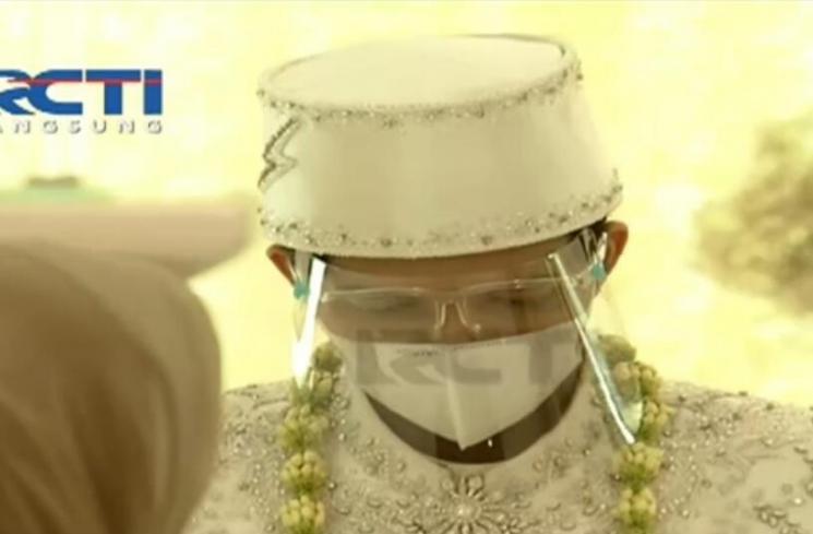 Akad nikah Atta Halilintar dan Aurel Hermansyah. (RCTI)