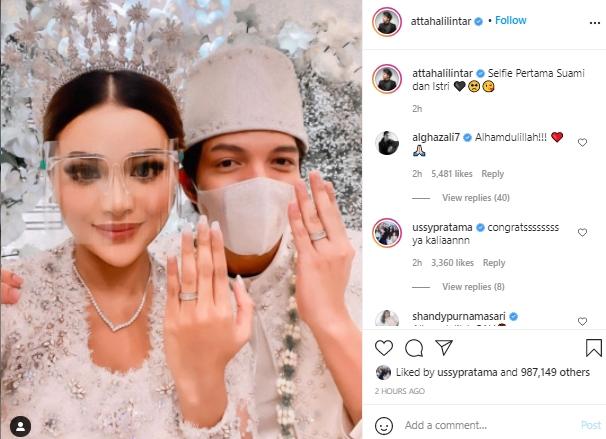Atta Halilintar dan Aurel Hermansyah (Instagram.com)