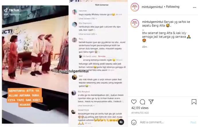 Sepatu Atta Halilintar jadi sorotan (Instagram.com)