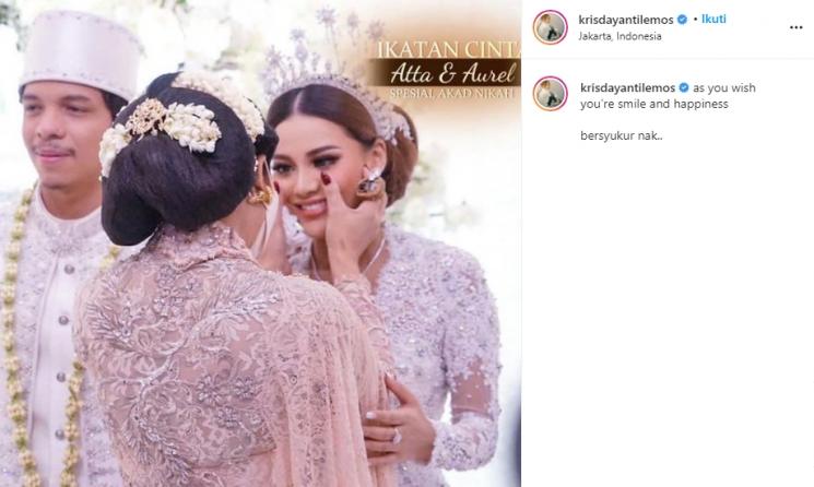 Krisdayanti, Aurel Hermansyah dan Atta Halilintar (Instagram/@krisdayantilemos)