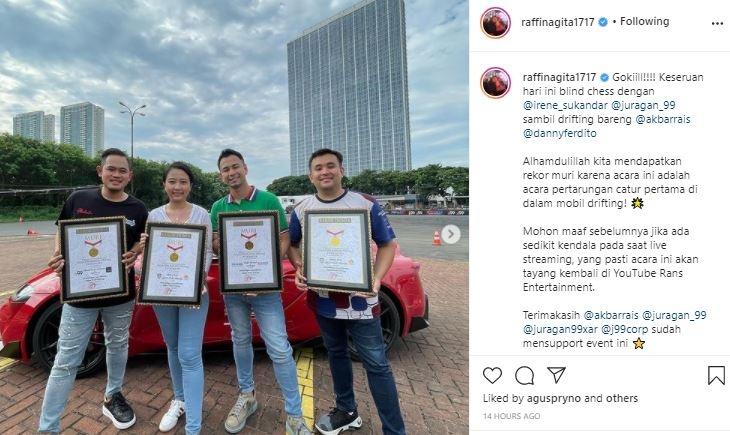 Raffi Ahmad dan Irene Sukandar. (Instagram/@raffinagita1717)