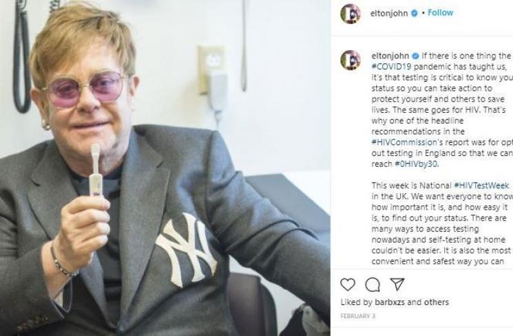 Elton John. (Instagram/@eltonjohn)