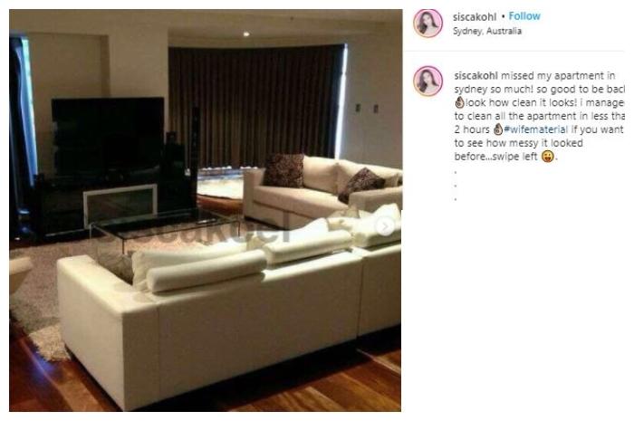 Apartemen Sisca Kohl. (Instagram/@siscakohl)