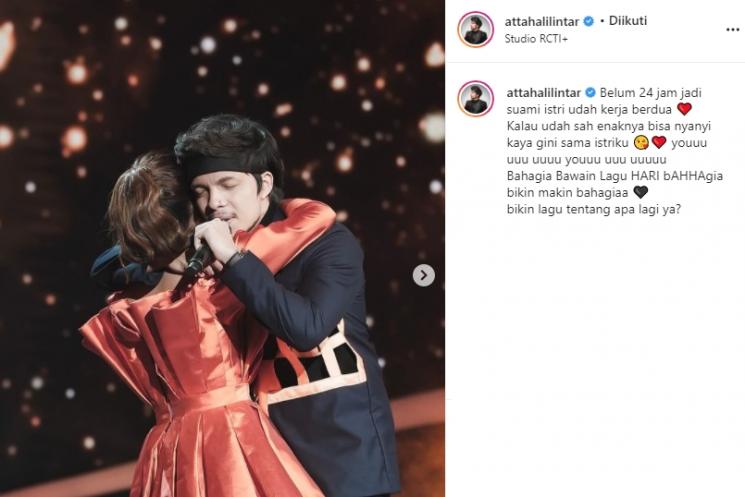 Atta Halilintar dan Aurel Hermansyah (Instagram/@attahalilintar)