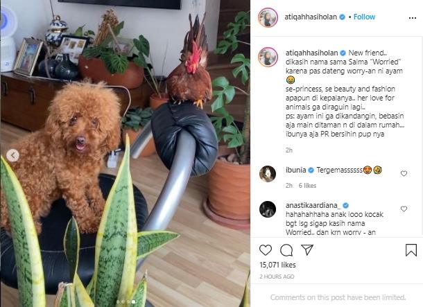 Postingan Instagram Atiqah Hasiholan (Instagram.com)