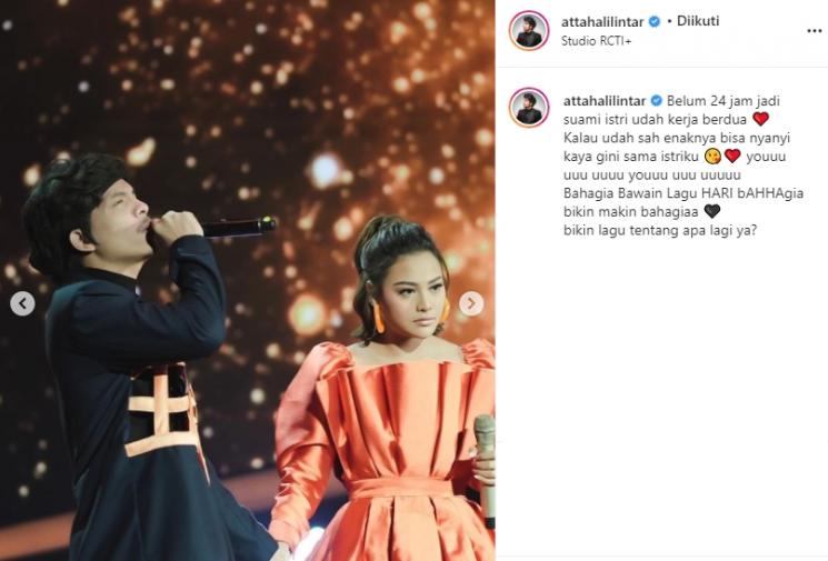 Atta Halilintar dan Aurel Hermansyah (Instagram/@attahalilintar)