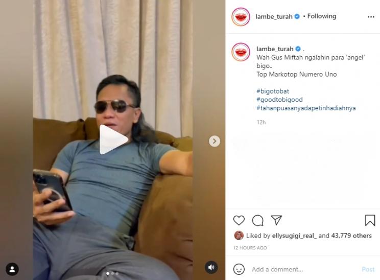 Gus Miftah dikabarkan punya akun Bigo Live. (Instagram/lambe_turah)