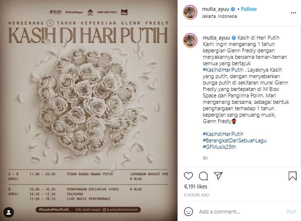 Postingan Mutia Ayu (Instagram.com)