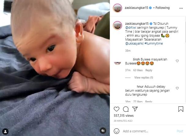 Ukkasya putra Zaskia Sungkar dan Irwansyah (Instagram.com)