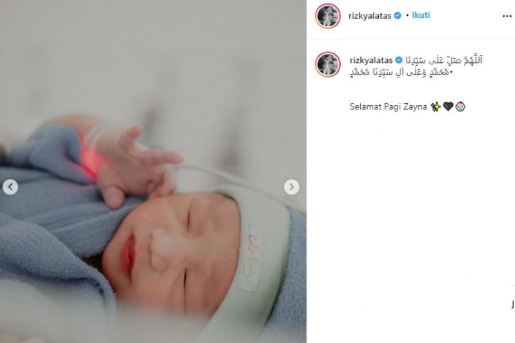 Anak kedua Adzana Bing Slamet dan Rizky Alatas (Instagram/@rizkyalatas)