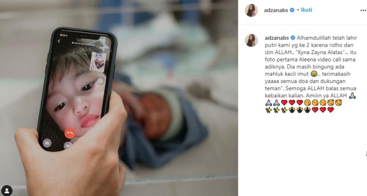 Adzana Bing Slamet melahirkan anak kedua (Instagram/@adzanabs)