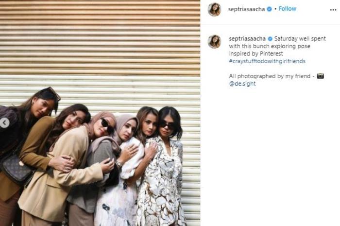 Acha Septriasa dan gengnya. (Instagram/@septriasacha)