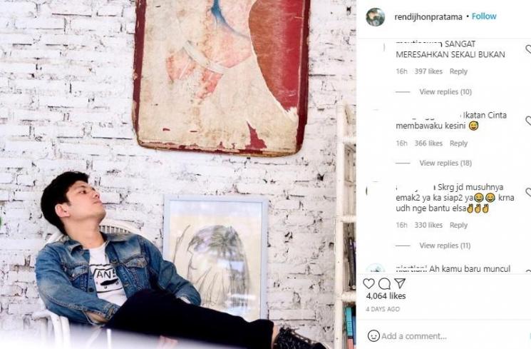 Rendi Jhon. (Instagram/@rendijhonpratama)
