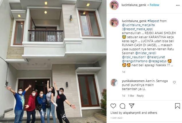 Rumah Lucinta Luna. (Instagram/Lucintaluna Manjalita)