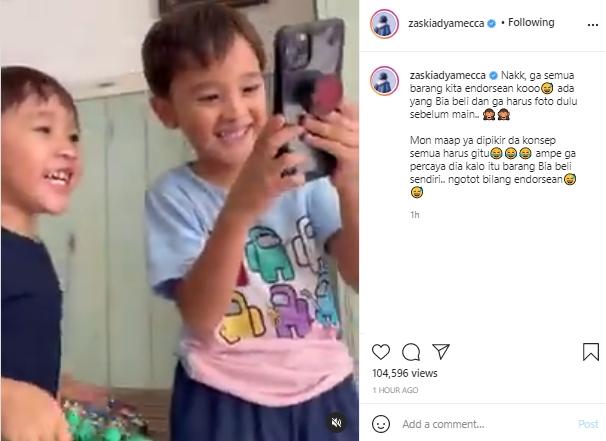 postingan Zaskia Adya Mecca (Instagram.com)